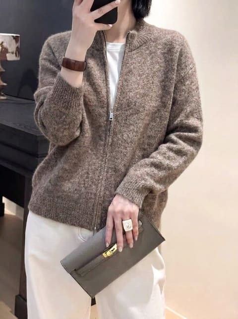 货号2626805 花纱羊绒羊毛拉毛拉链 第 4 张
