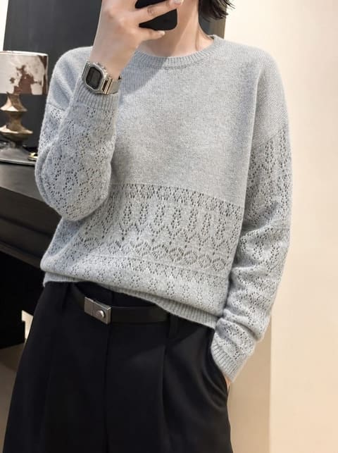 货号2626212 蓓婴绒圆领下摆镂空 第 2 张