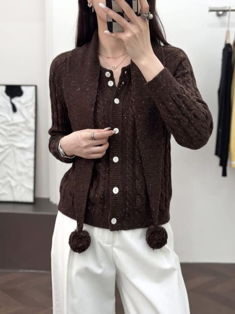 货号2626230 蓓婴绒绞花开衫 第 8 张