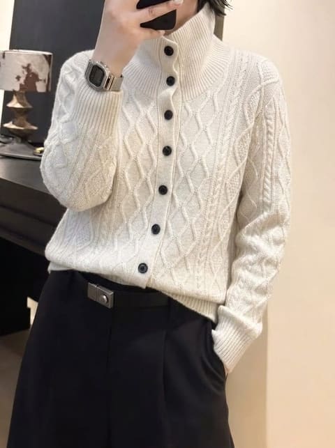 货号2626606 牦牛绒立领开衫 第 7 张