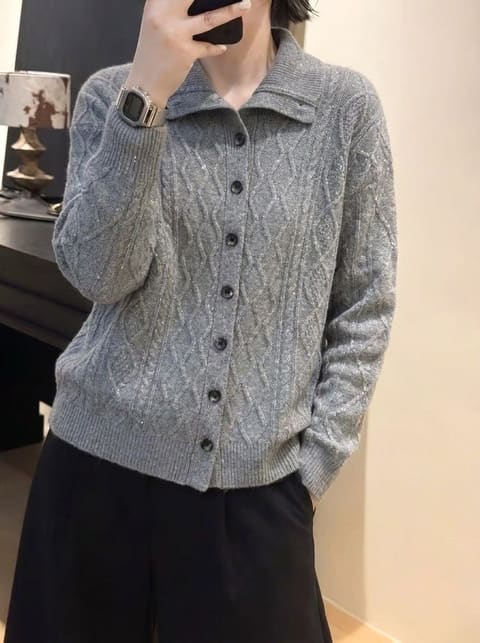 货号2626606 牦牛绒立领开衫 第 5 张