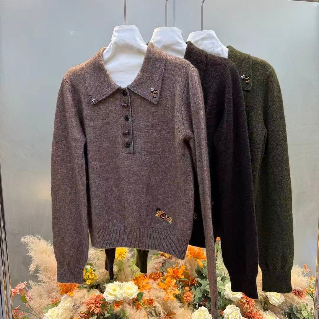 货号2626623 波尔牛绒不并丝翻领套衫_嘉兴明臻禧服饰有限公司