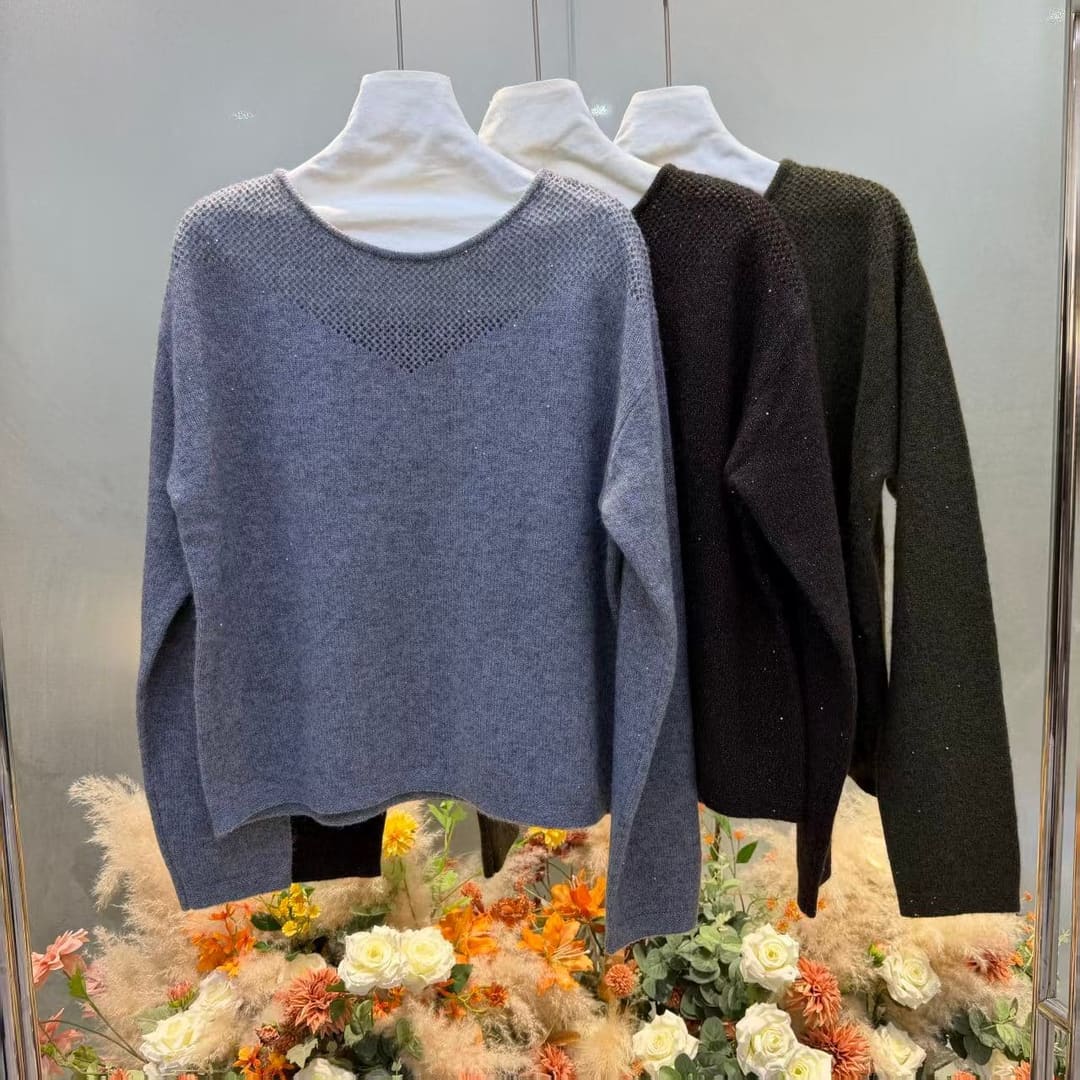 货号2626616 牦牛绒卷边领套头_嘉兴明臻禧服饰有限公司