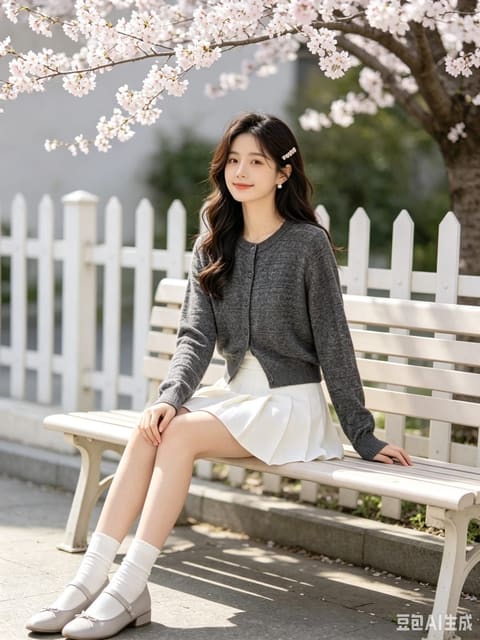 32605 羊驼绒圆领肌理开衫 M L XL 第 3 张