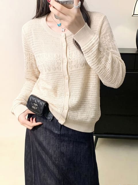 货号66737 云丝纸纱长袖开衫 第 7 张