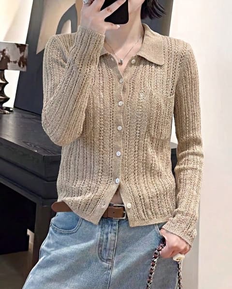 货号66739 臻麻和纸长袖开衫 第 2 张