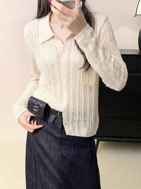 货号66739 臻麻和纸长袖开衫 第 6 张