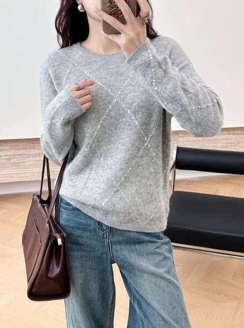 货号2626209 蓓婴绒圆领长袖菱格 第 8 张