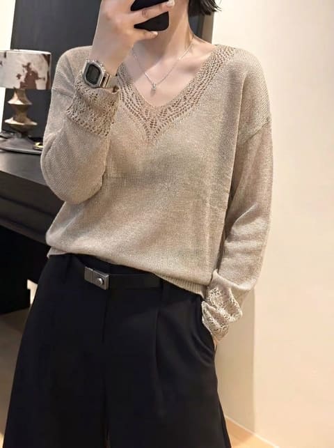 货号66738 臻麻和纸长袖开衫 第 3 张