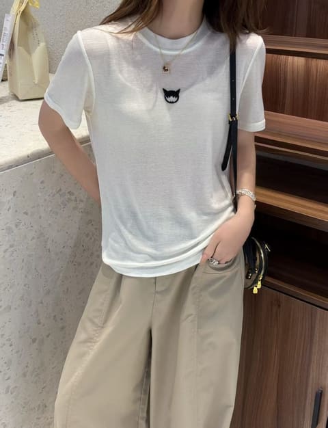 9381猫头圆领短袖 第 5 张