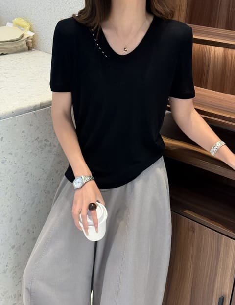 9399多点U型领短袖 第 2 张