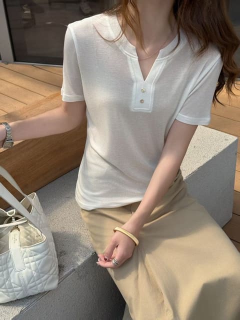 9507小v半开衫钉扣款 第 2 张
