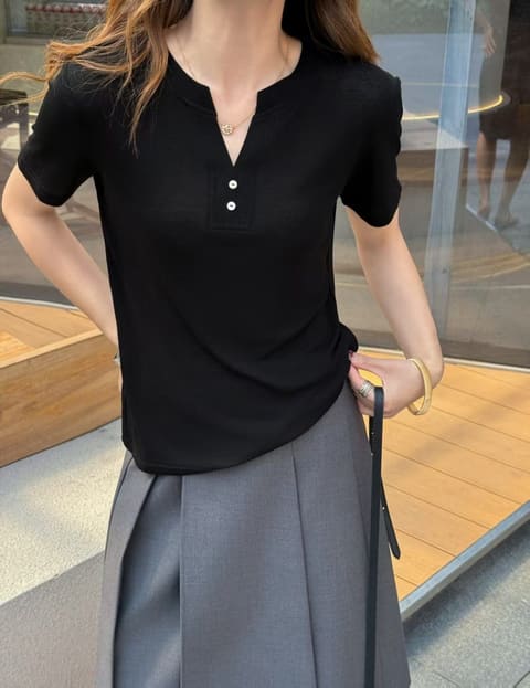9507小v半开衫钉扣款 第 9 张