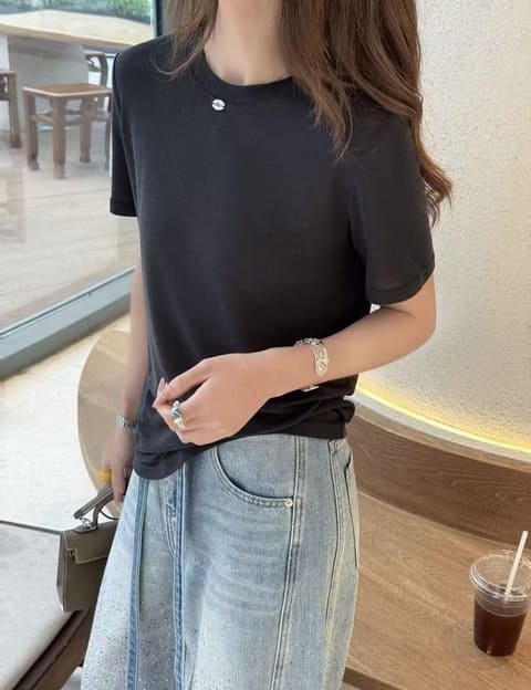 9513后背拼接前钉扣圆领款 第 5 张