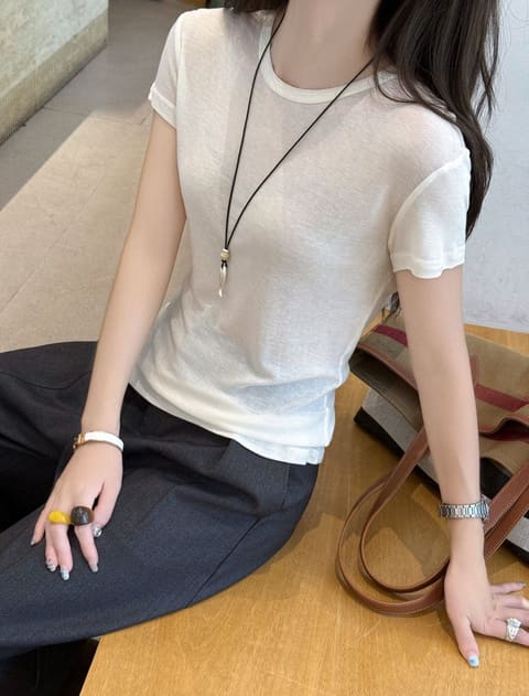 9671正肩双线圆领 第 2 张