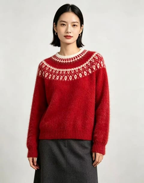 S款号：W602（100羊毛拉绒） 第 1 张