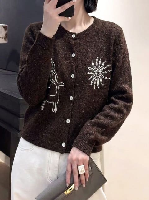货号2626223 蓓婴绒圆领开衫绣花 第 4 张