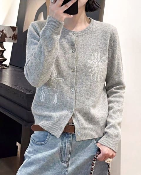 货号2626223 蓓婴绒圆领开衫绣花 第 5 张